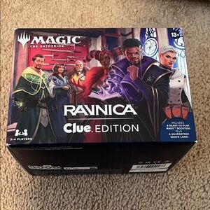 New Magic: The Gathering — Ravnica Clue Edition Game (Purple, Red, Blue)